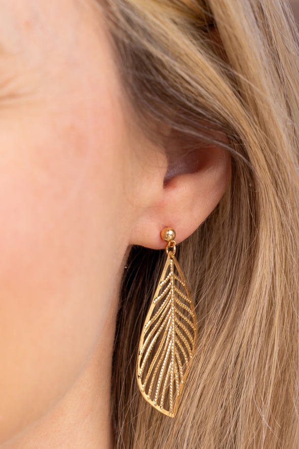 Leaf Earrings - Gold (63128311)