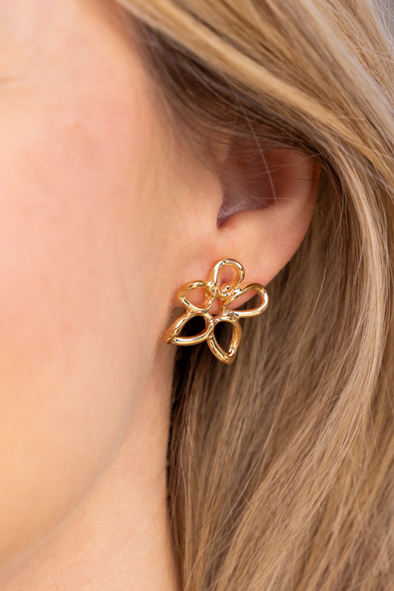 Flower Earrings - Gold (62898935)