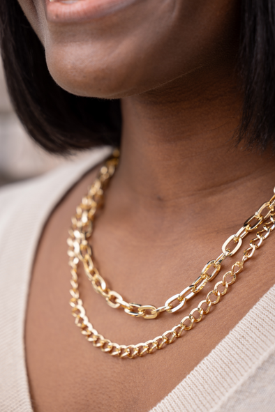 2 Layer Necklace - Gold (64930551)