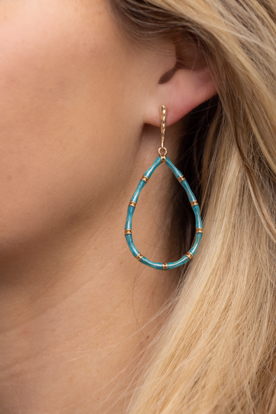 Pearlized Earrings - Turquoise (81745143)