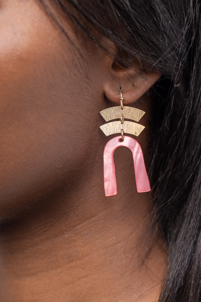 Chandelier Earrings - Pink (51437303)
