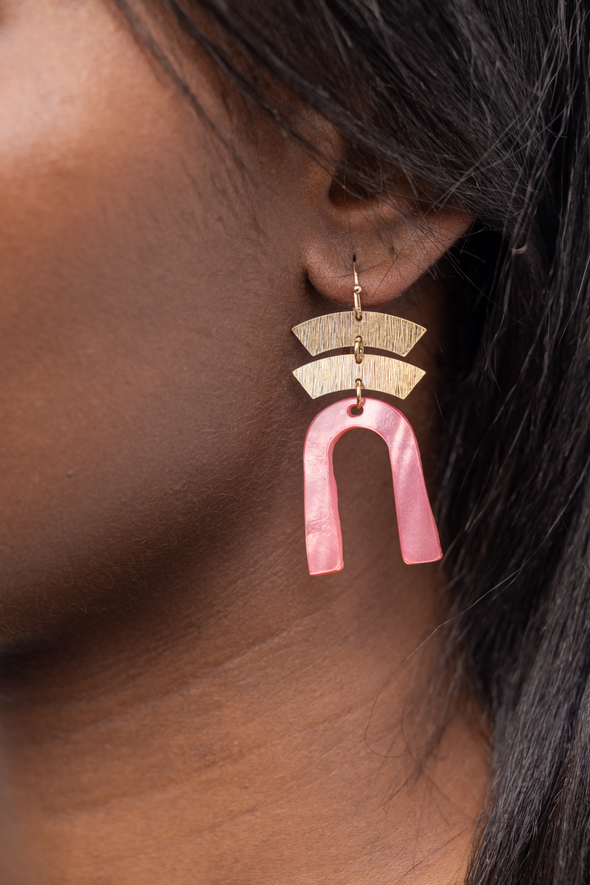 Chandelier Earrings - Pink (51437303)