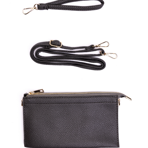 Abby 4-in-1 Handbag - Dark Gray with Extra Bag Strap (83323639)