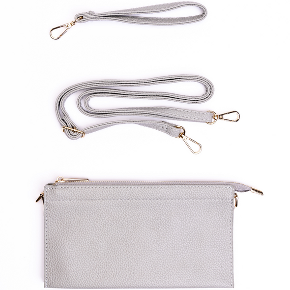Abby 4-in-1 Handbag - Light Gray with Extra Bag Strap (51680503)