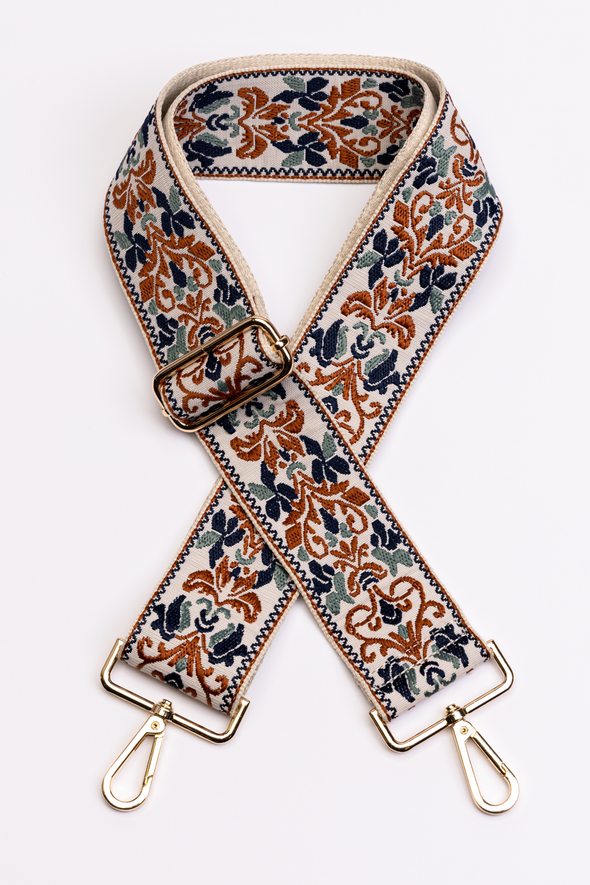 Guitar Strap - Floral Tapestry Tan (79579639)